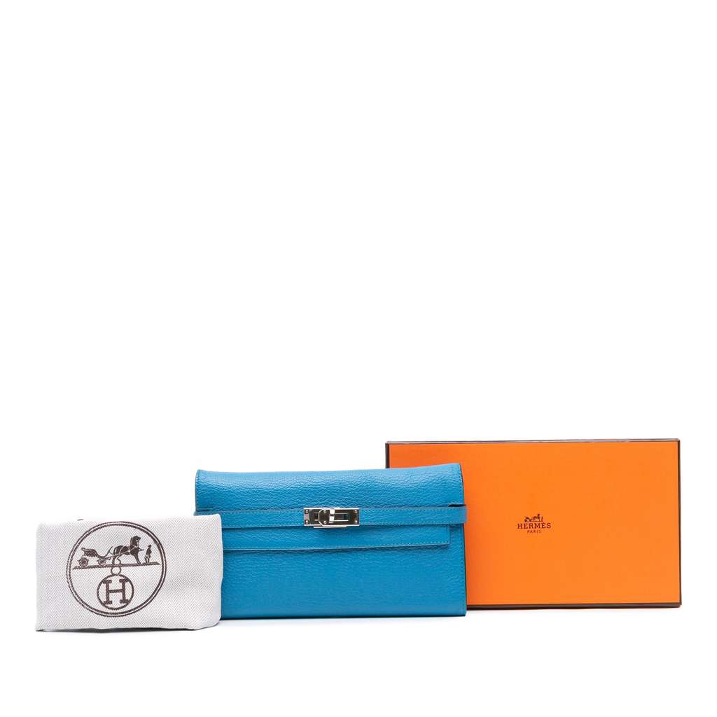 Hermès Chevre Mysore Kelly Longue Wallet - Image 10