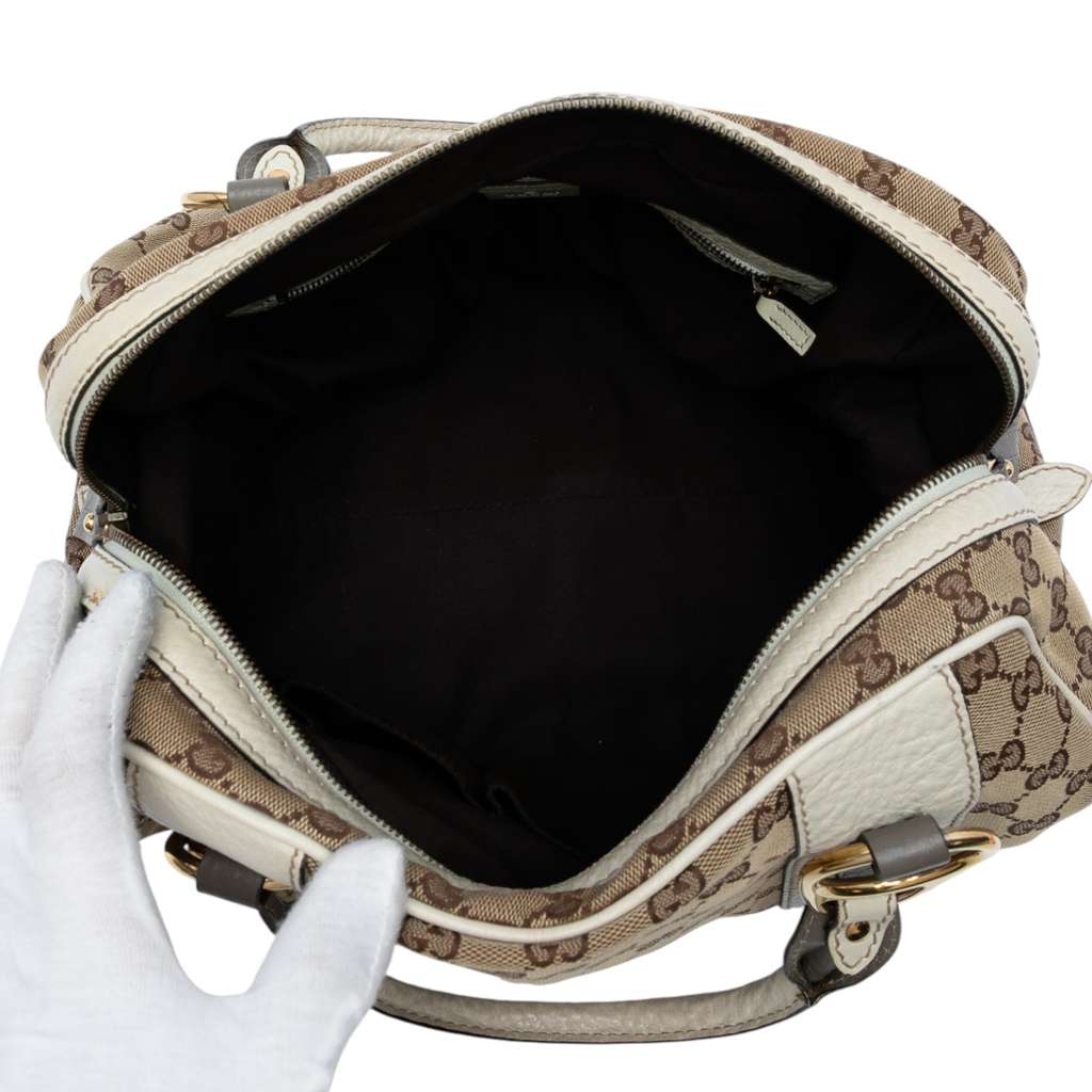 Gucci Medium GG Canvas Interlocking G Boston Bag - 4