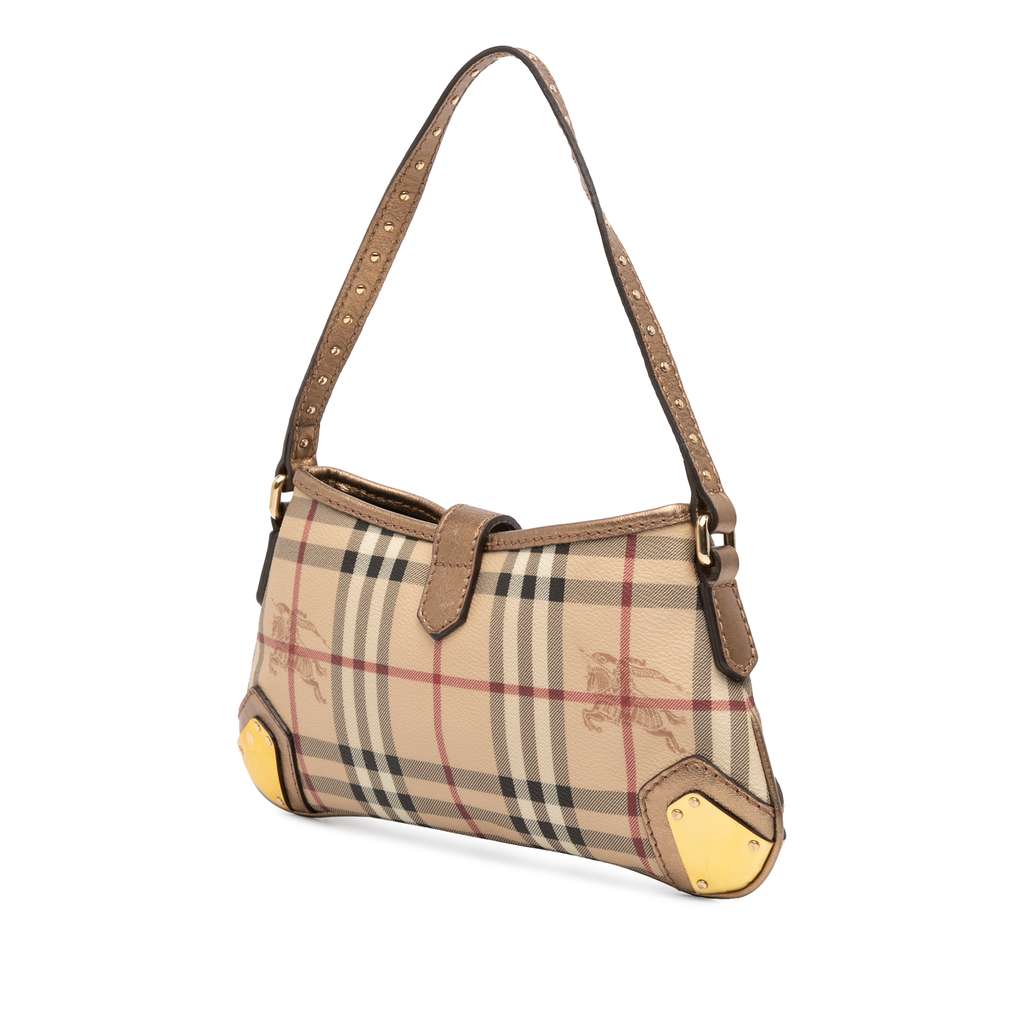 Burberry Haymarket Check Coated Canvas Harvington Shoulder Bag - 2