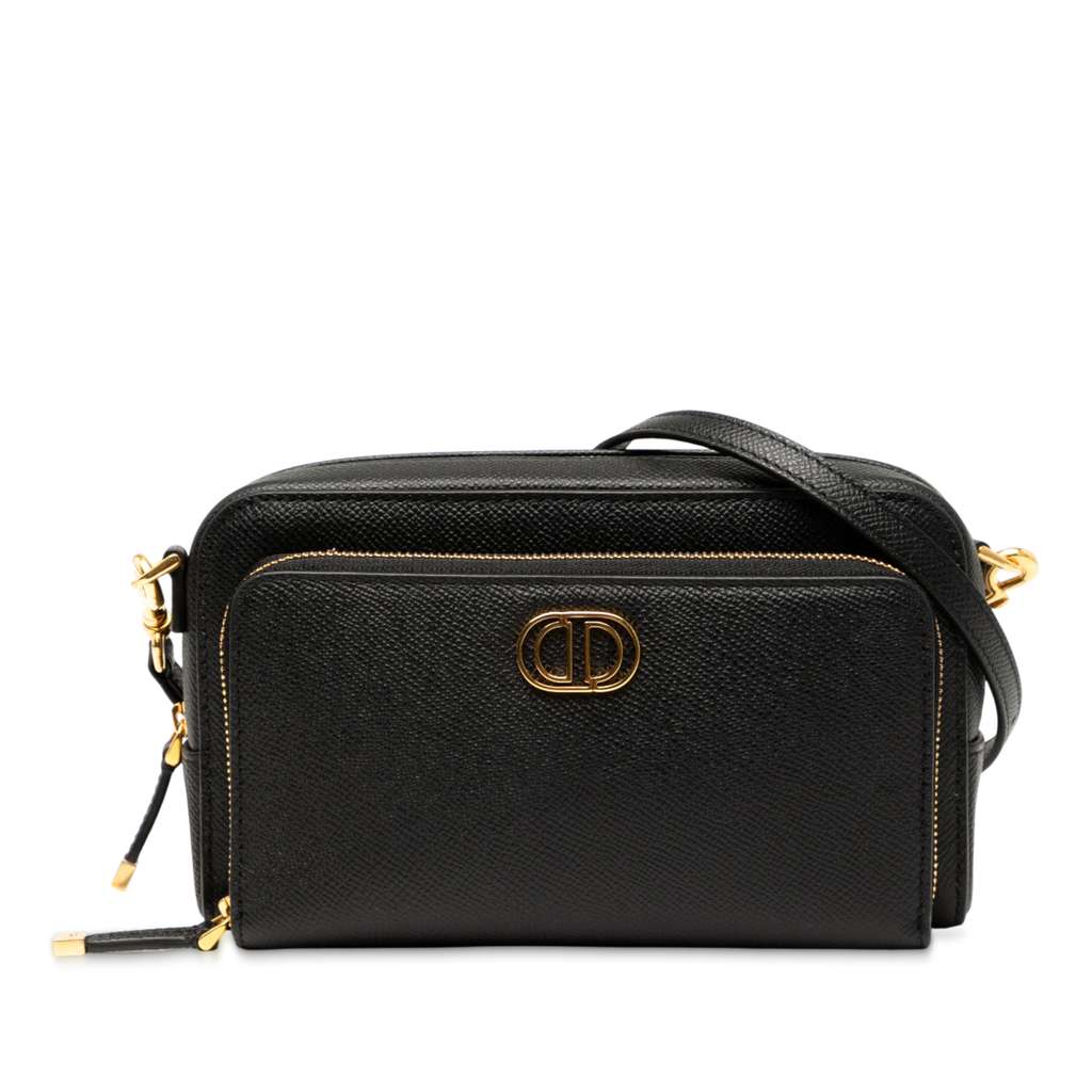 Dior Grained Calfskin Caro Double Pouch