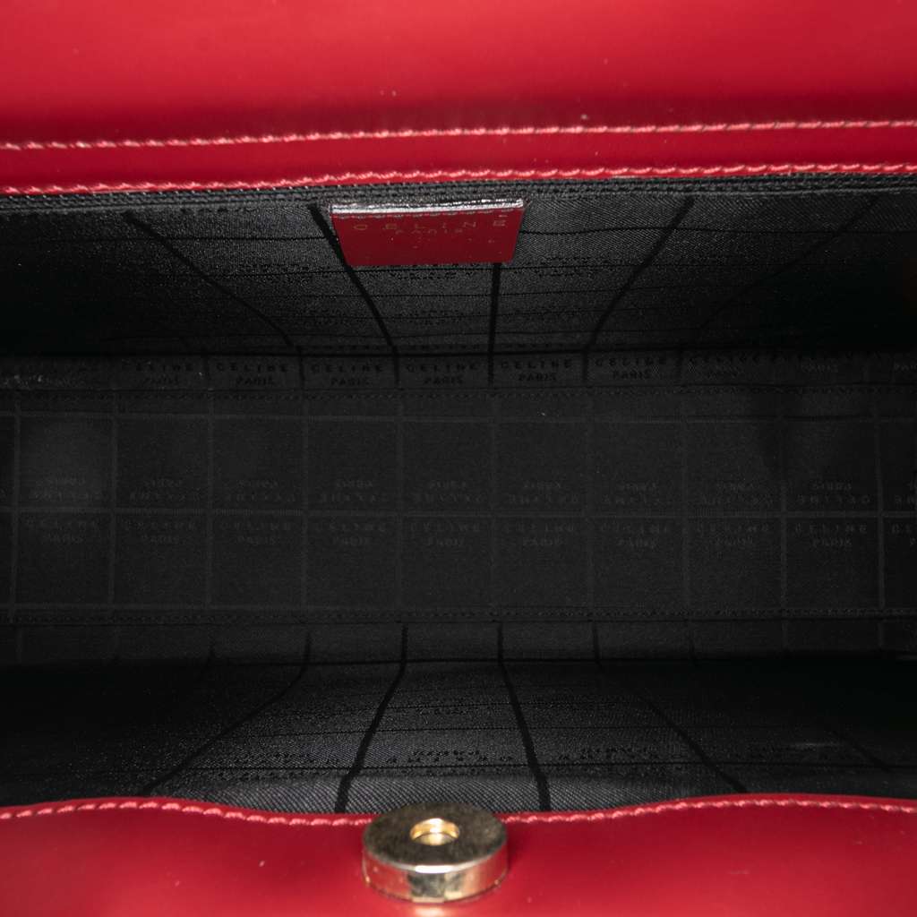 Celine Leather Ring Top Handle Bag - 4