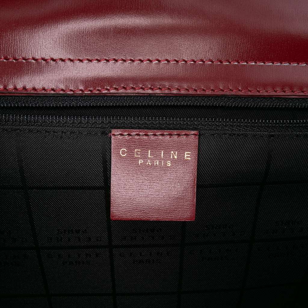 Celine Leather Ring Top Handle Bag - 5