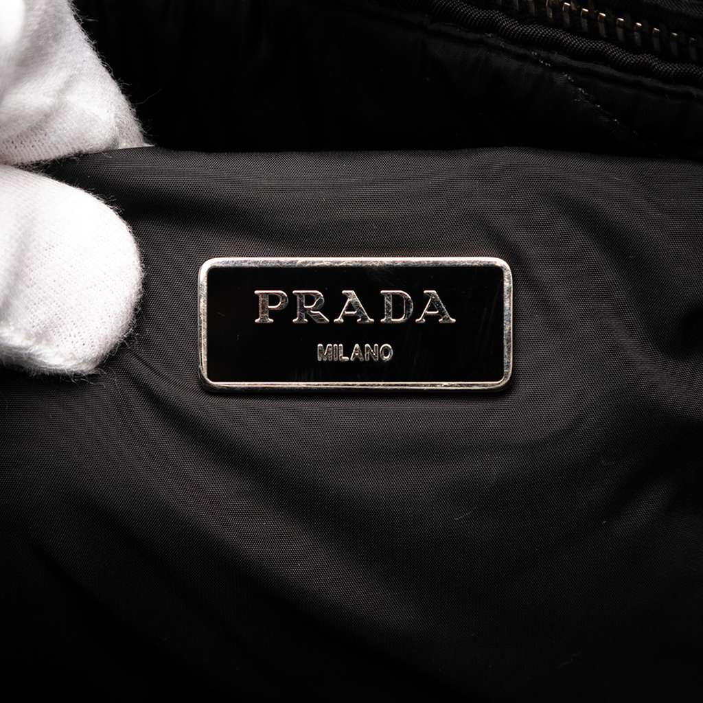 Prada Tessuto Bomber Satchel - Side view