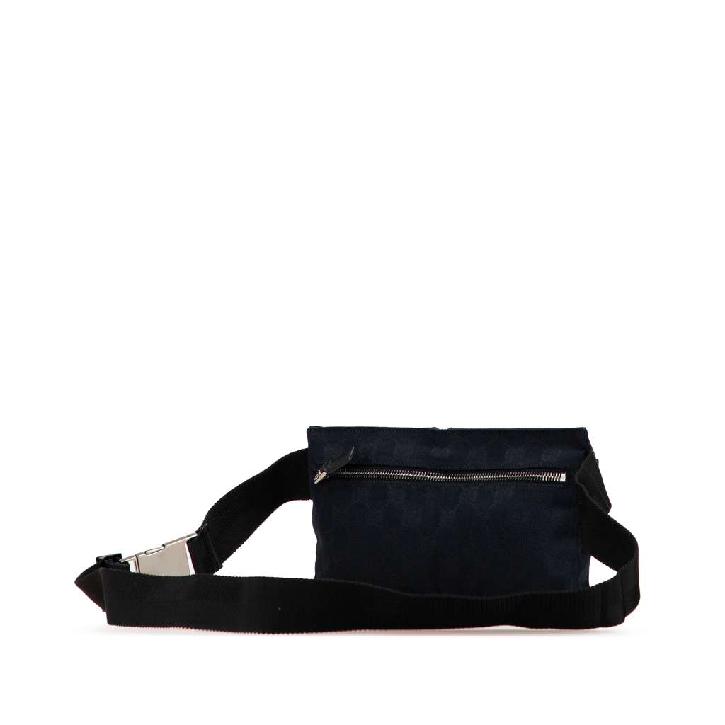 Gucci GG Canvas Double Pocket Belt Bag - Back view
