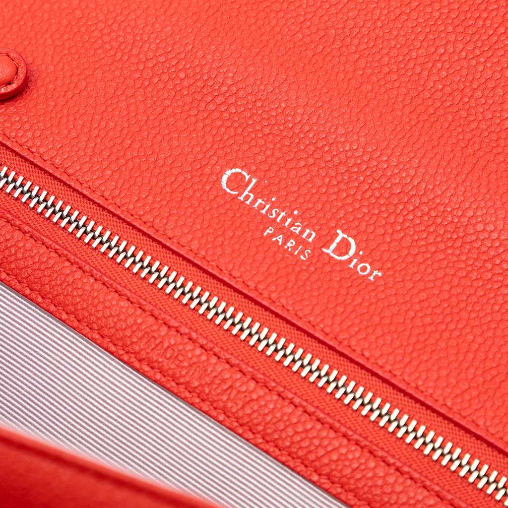 Dior Medium Grained Calfskin Diorama Flap - Side view