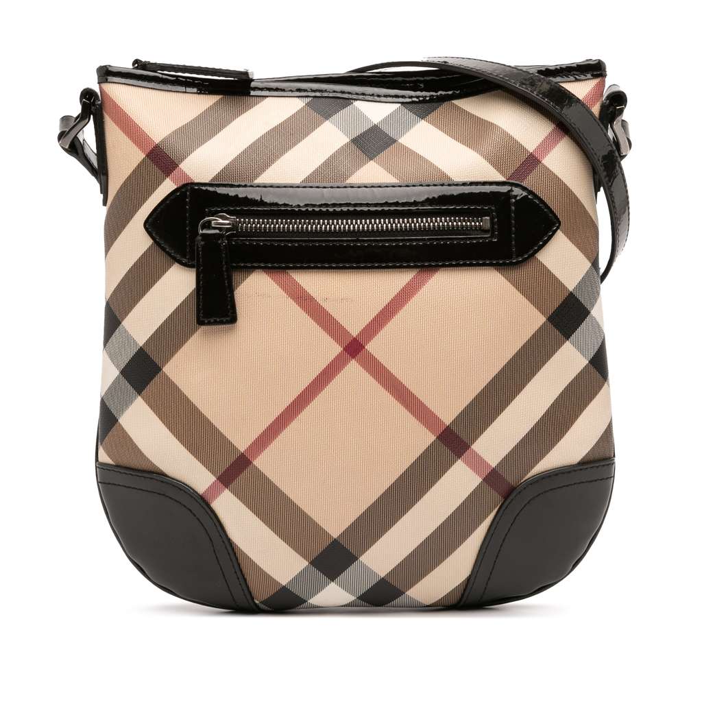 Burberry Supernova Check Coated Canvas Dryden Crossbody