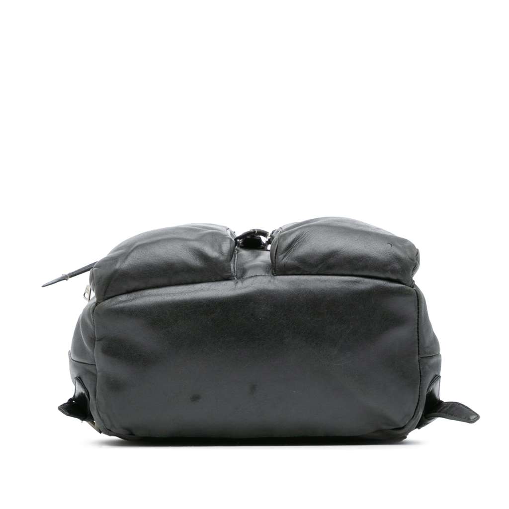 Prada Nappa Double Pocket Drawstring Backpack - 3