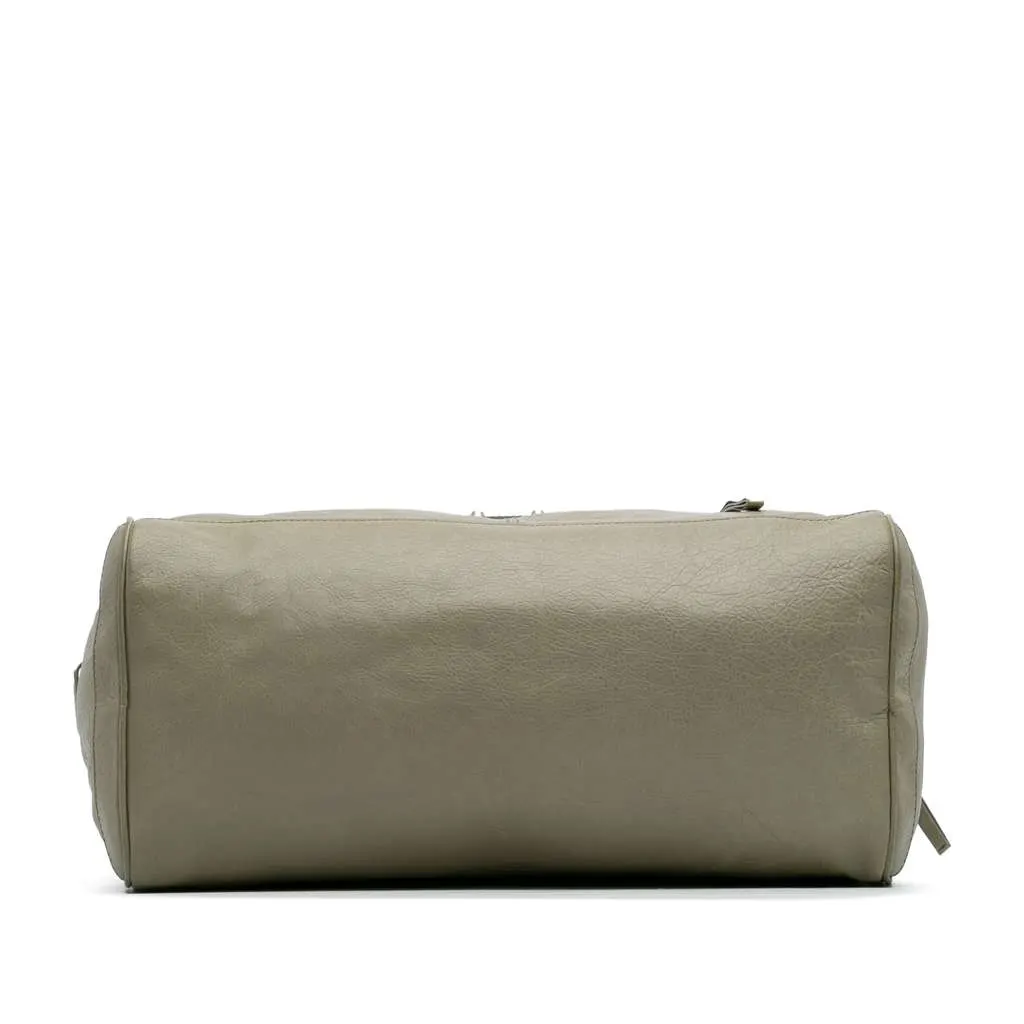 Balenciaga Small Lambskin Motocross Classic Squash Duffle Bag Brown Leather Very good - Inside View