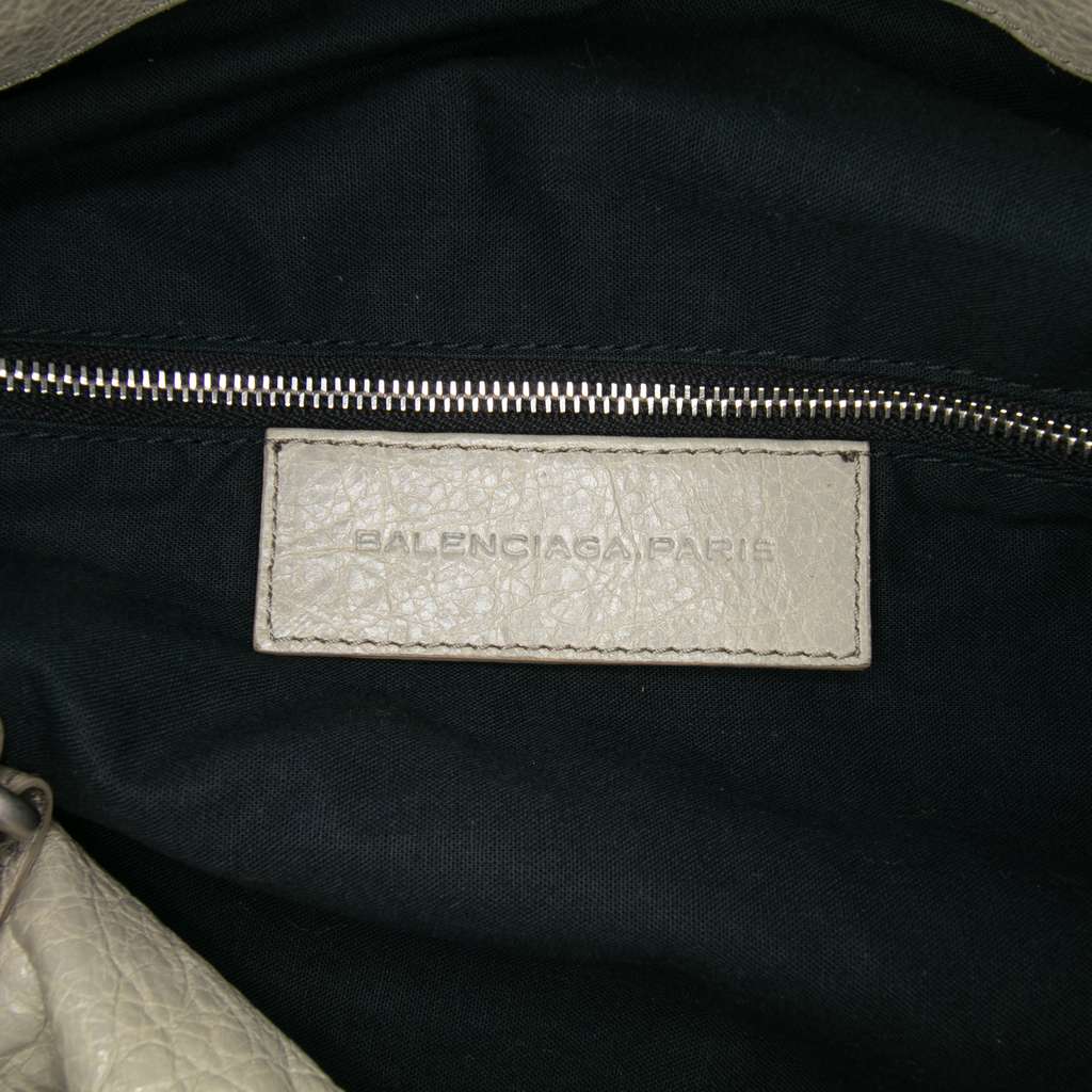 Balenciaga Small Lambskin Motocross Classic Squash Duffle Bag - Side view