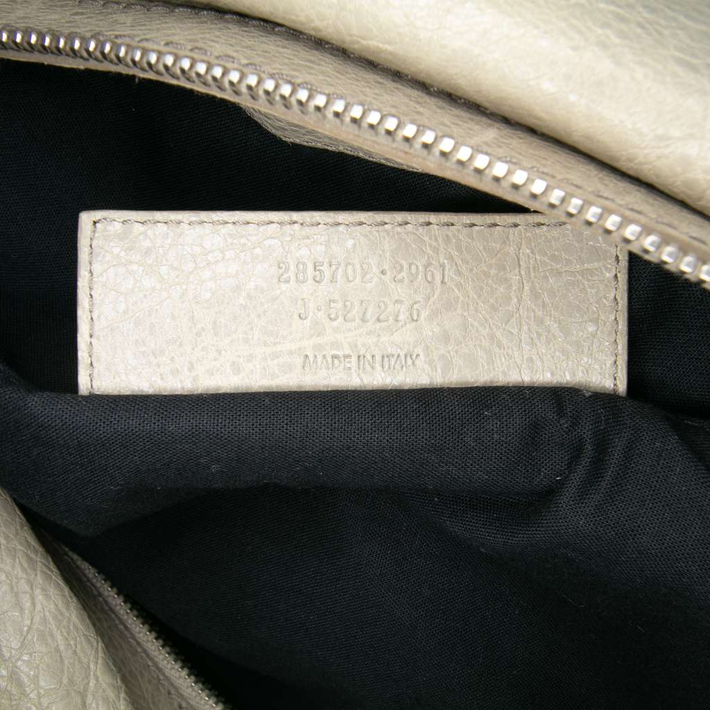 Balenciaga Small Lambskin Motocross Classic Squash Duffle Bag - Detail 1