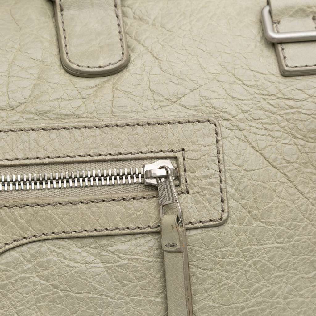 Balenciaga Small Lambskin Motocross Classic Squash Duffle Bag - Image 10