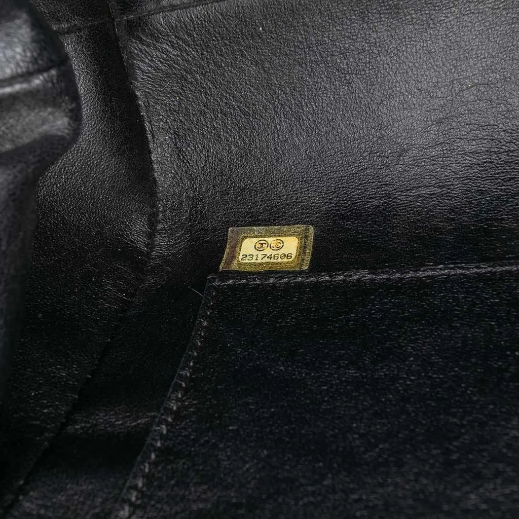 Chanel Paris Rome Quilted Calfskin Colosseum Lock Frame Bowling Bag Black Leather Good - Box View