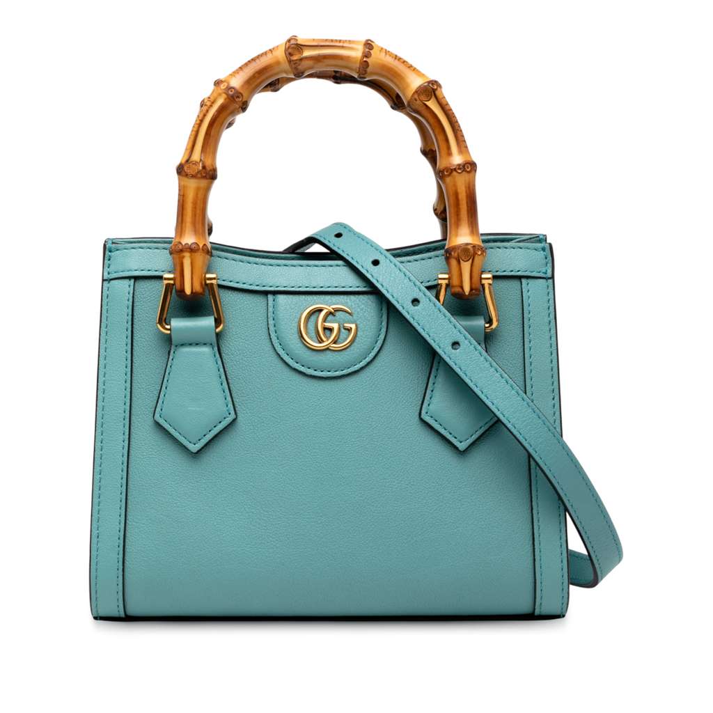 Gucci Mini Calfskin Bamboo Diana Satchel