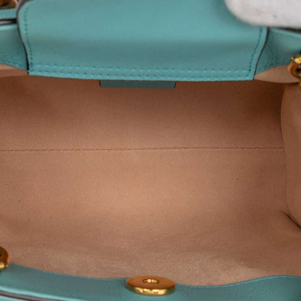 Gucci Mini Calfskin Bamboo Diana Satchel - 4