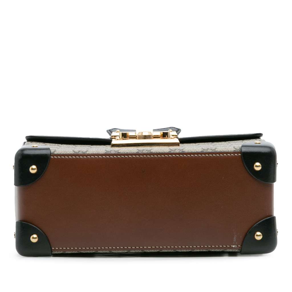 Gucci GG Supreme Bamboo Padlock Satchel - Image 6