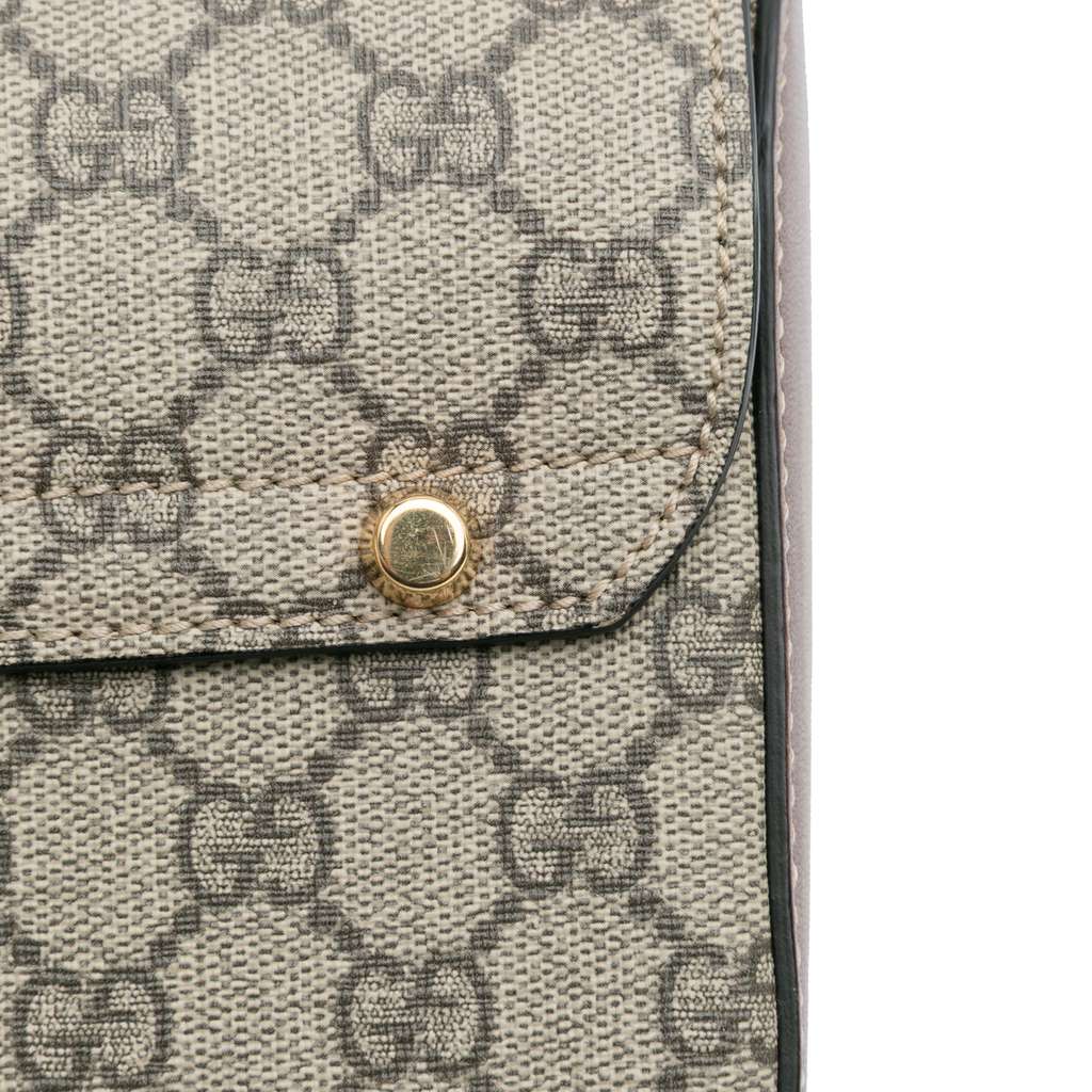 Gucci GG Supreme Bamboo Padlock Satchel - Detail 2