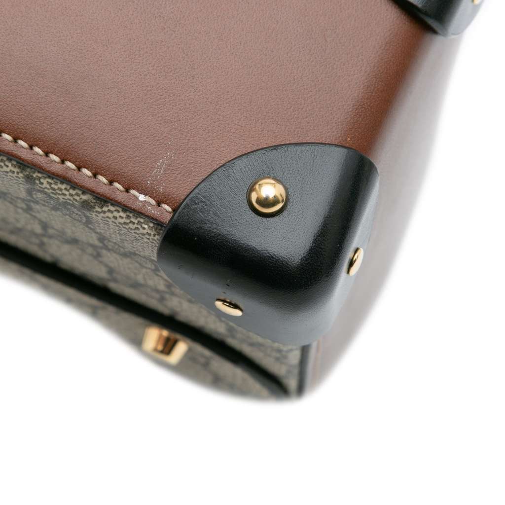 Gucci GG Supreme Bamboo Padlock Satchel - Image 11