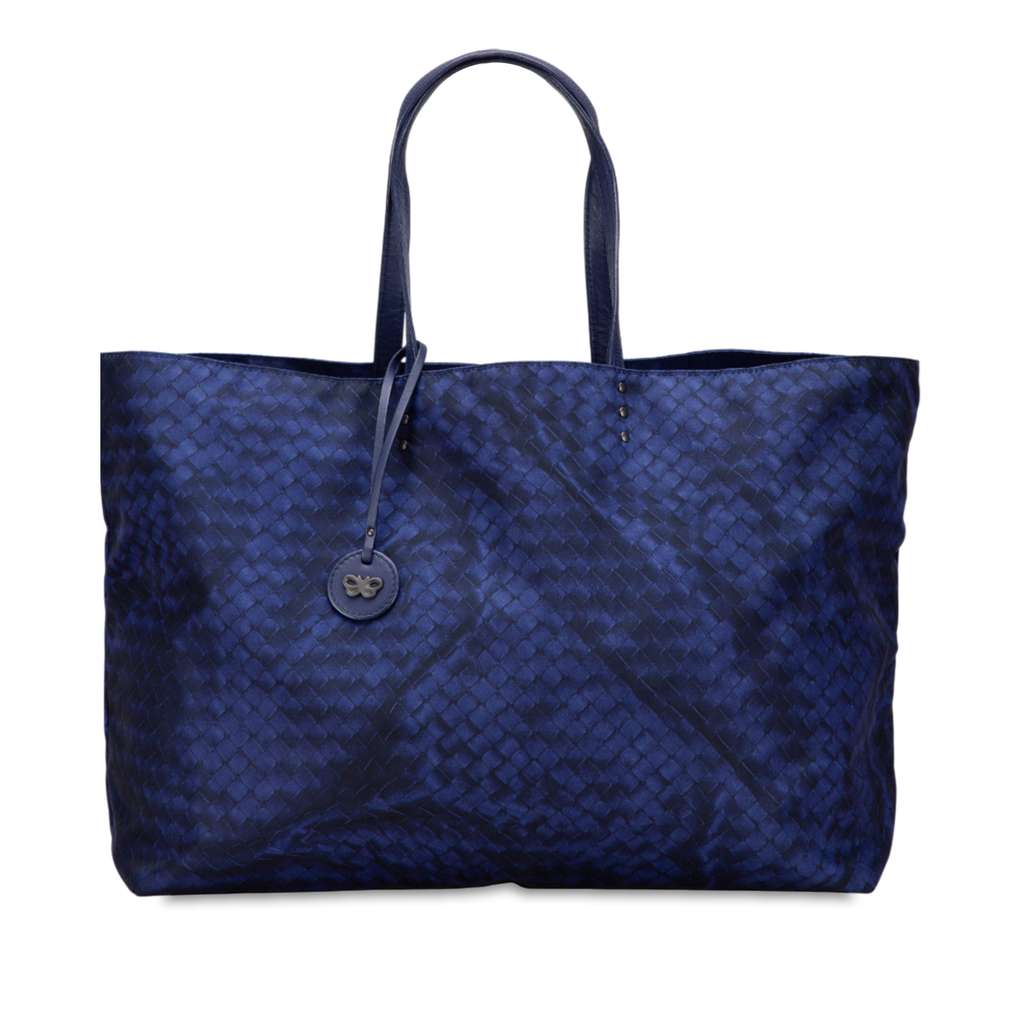 Bottega Veneta Nylon Intrecciolusion Tote