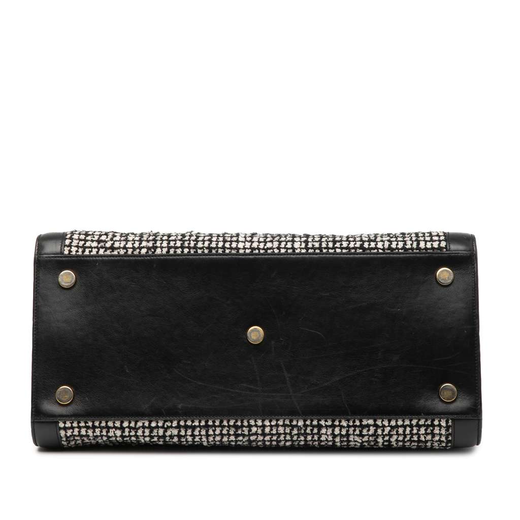 Saint Laurent Small Tweed Houndstooth Sac De Jour Satchel - Image 6
