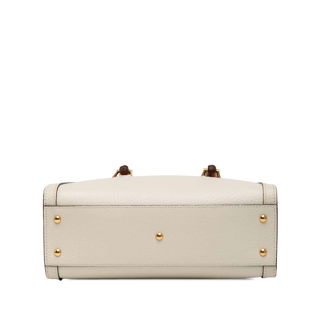 Gucci Medium Leather Bamboo Diana Satchel - 3