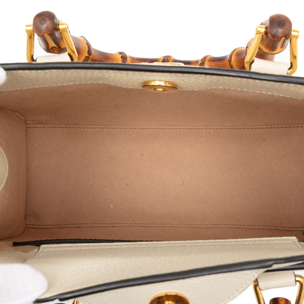 Gucci Medium Leather Bamboo Diana Satchel - 4