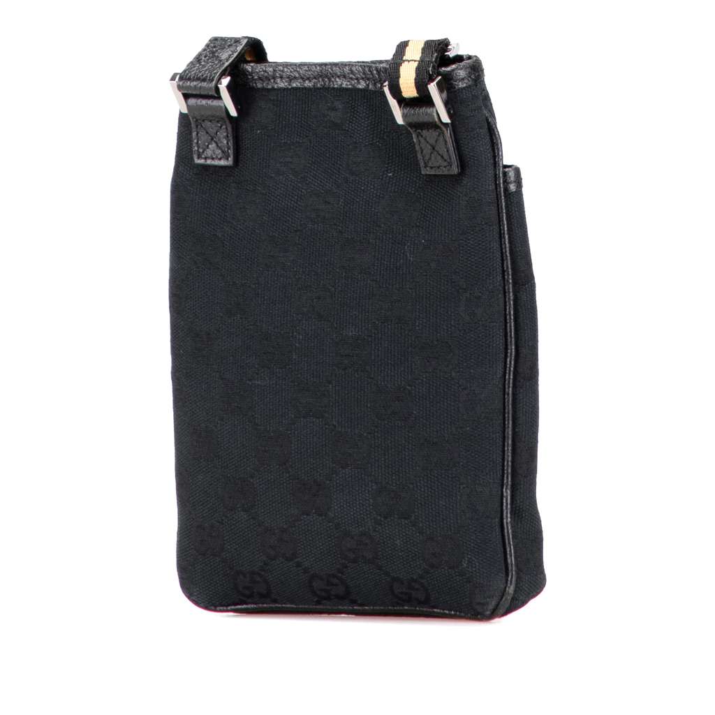 Gucci GG Canvas Web Crossbody - Back view