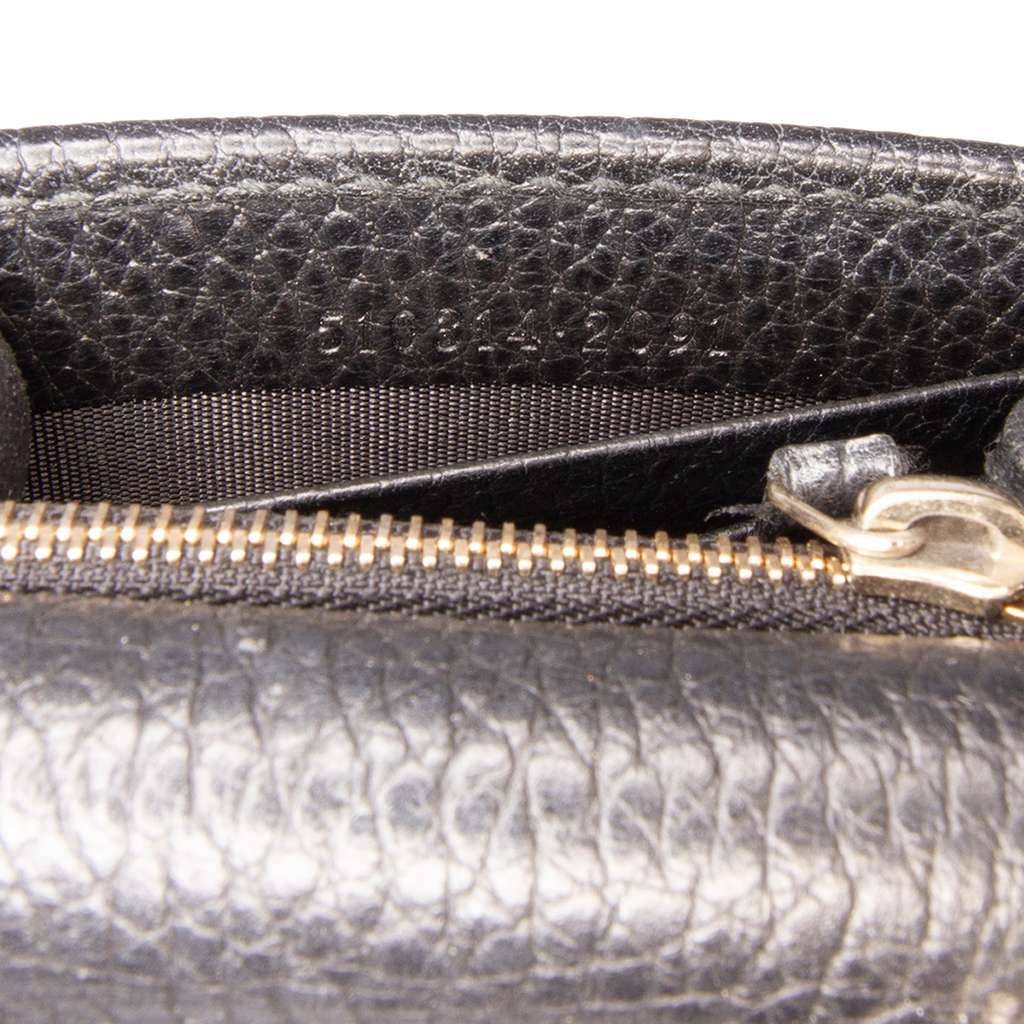 Gucci Leather Interlocking G Dollar Wallet on Chain - 5