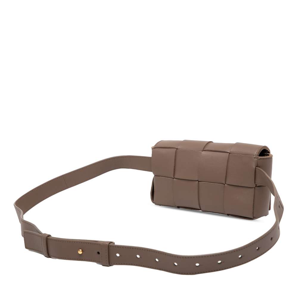 Bottega Veneta Mini Nappa Intrecciato Cassette Belt Bag - Back view
