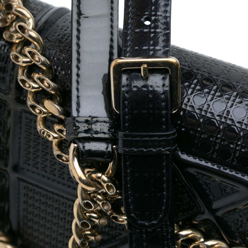 Dior Medium Patent Microcannage Diorama Flap - Image 10