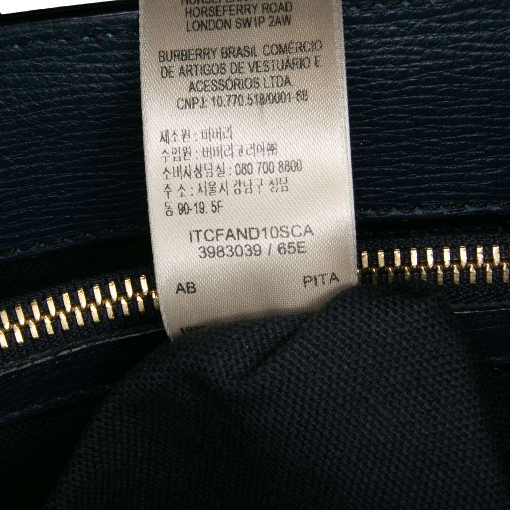 Burberry Medium Leather and House Check Banner Satchel - Detail 2