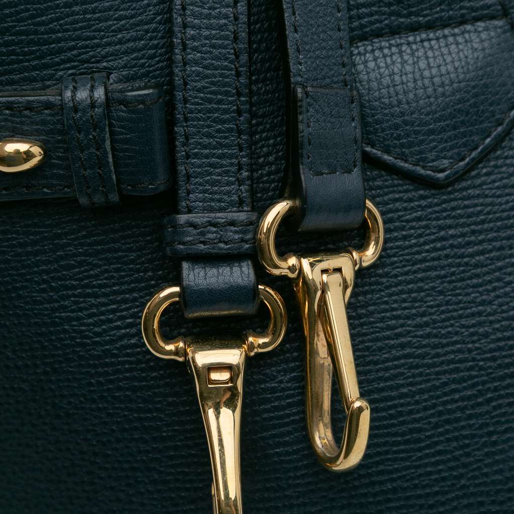 Burberry Medium Leather and House Check Banner Satchel - Image 10