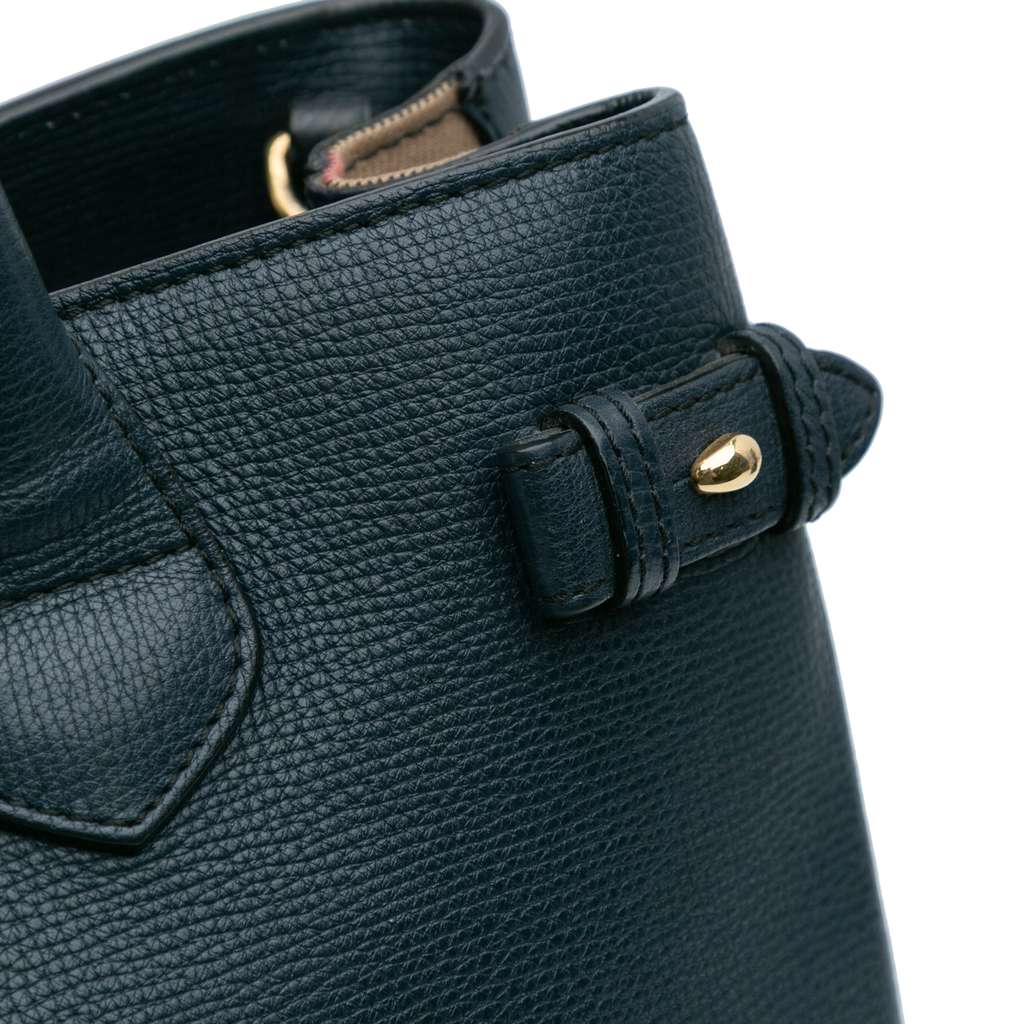 Burberry Medium Leather and House Check Banner Satchel - Image 12