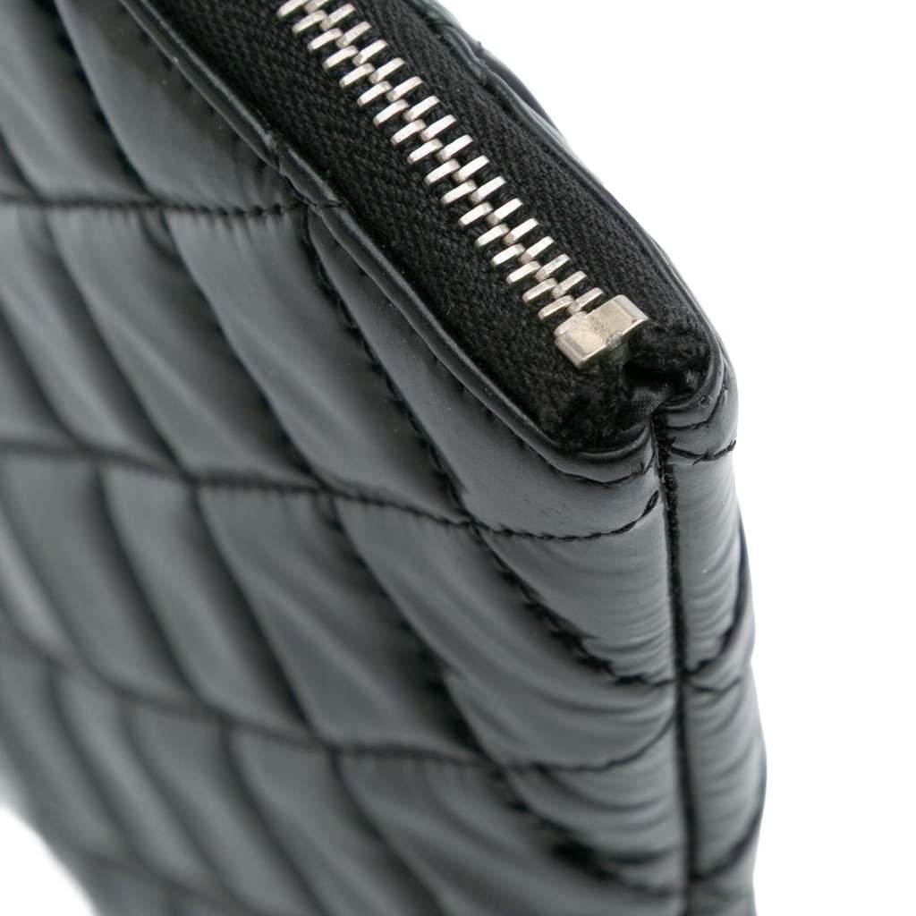 Chanel Large Quilted Patent O Case Clutch - Image 10