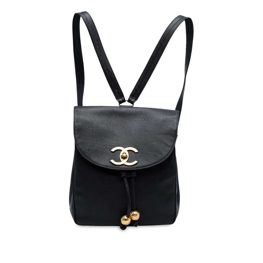 Chanel CC Caviar Turn Lock Backpack
