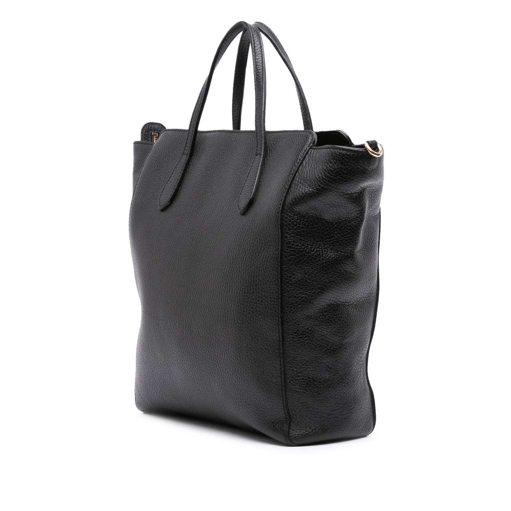 Gucci Leather Swing Convertible Tote - Back view