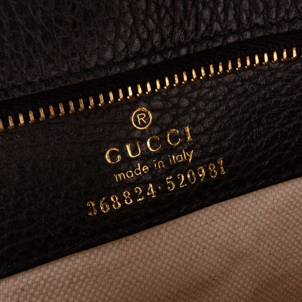 Gucci Leather Swing Convertible Tote - Side view