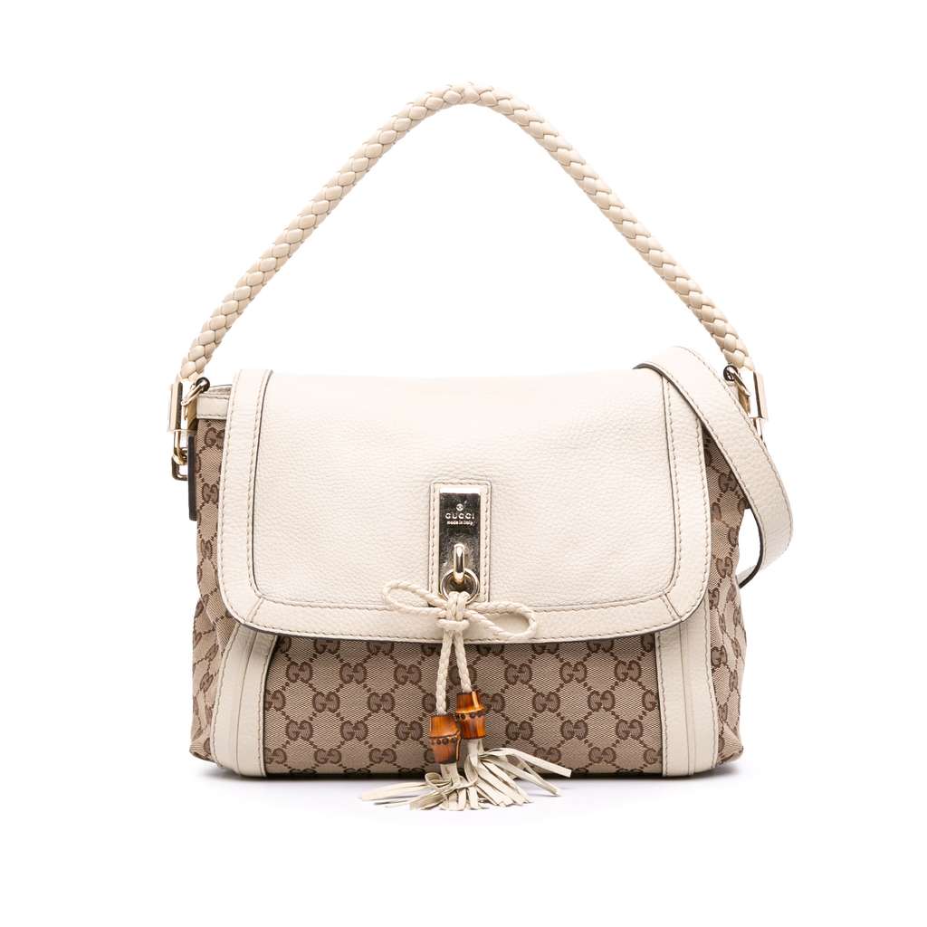Gucci GG Canvas Bella Flap Satchel