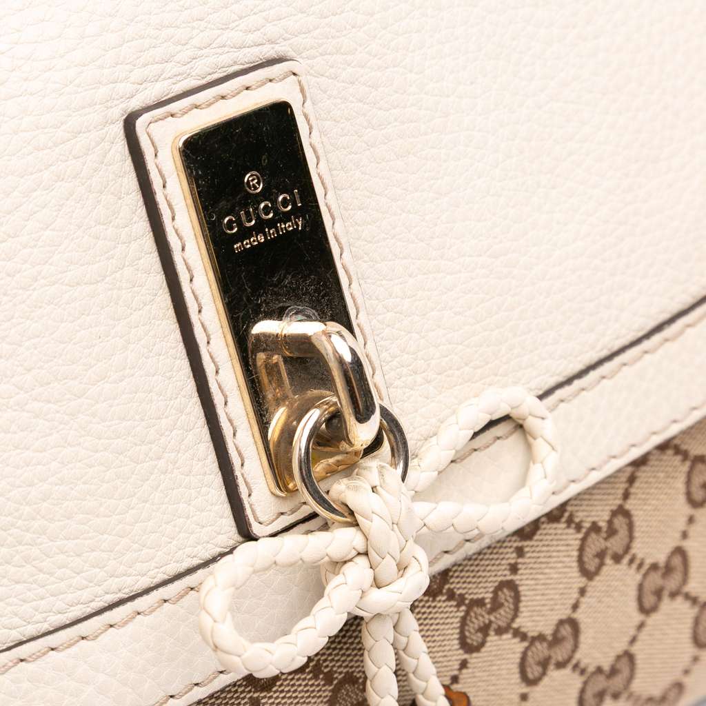 Gucci GG Canvas Bella Flap Satchel - Image 10