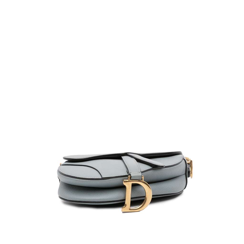 Dior Mini Grained Calfskin Saddle Bag - Image 6
