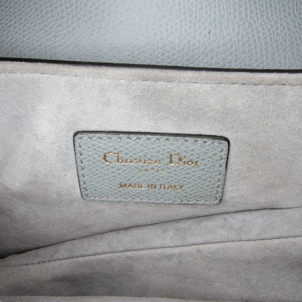 Dior Mini Grained Calfskin Saddle Bag - Side view