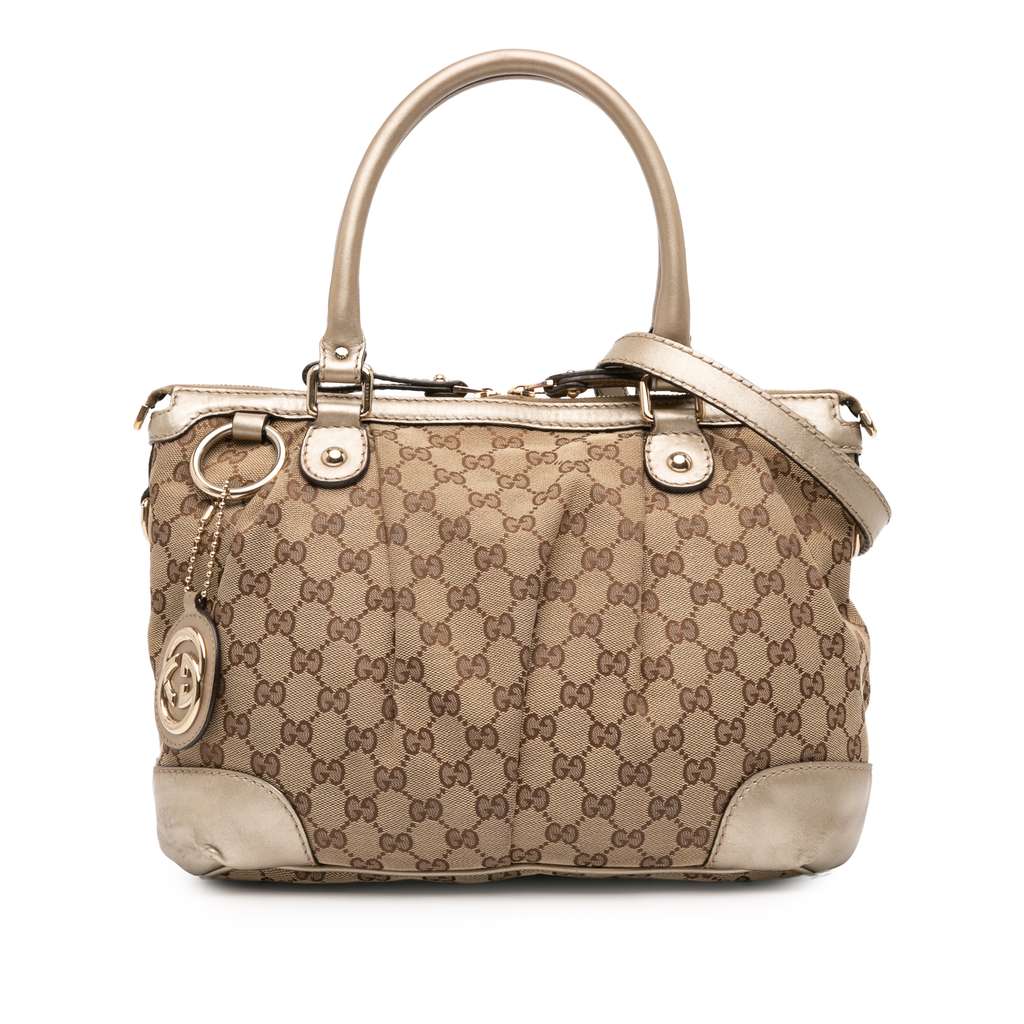 Gucci GG Canvas Sukey Satchel