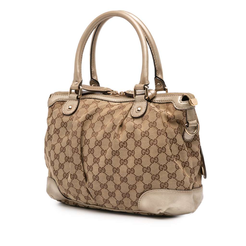 Gucci GG Canvas Sukey Satchel - Back view