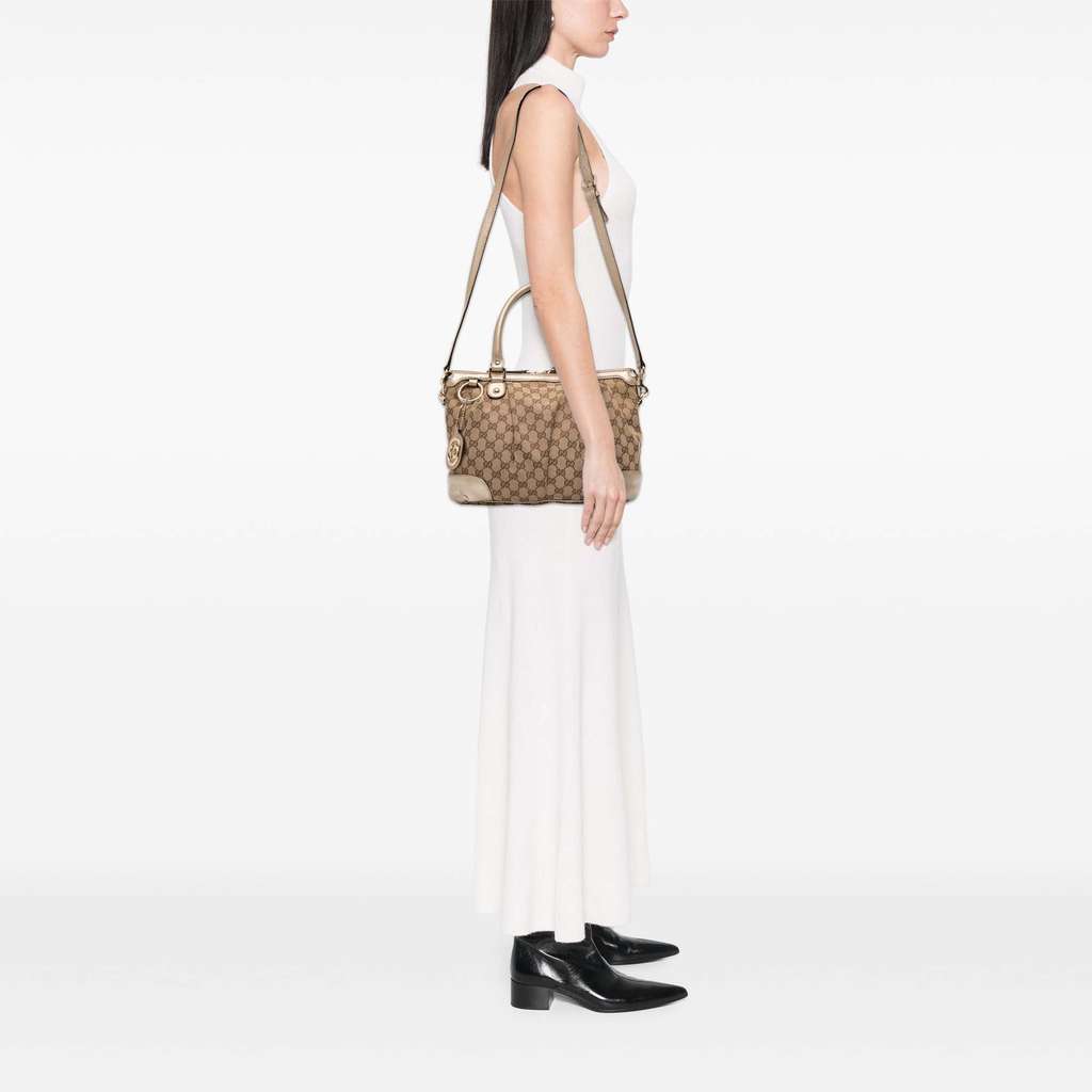 Gucci GG Canvas Sukey Satchel - Image 13