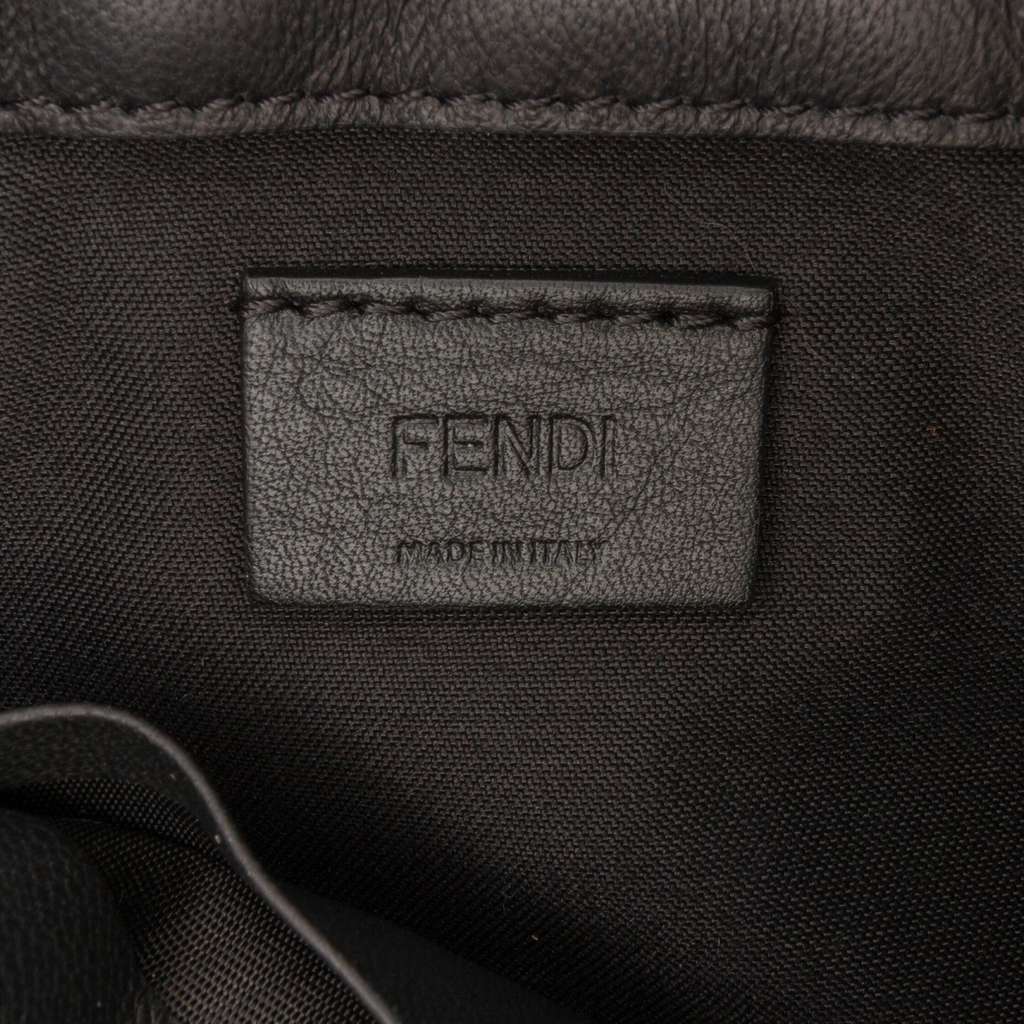Fendi Mini Zucca Embossed Leather Baguette Satchel - Side view