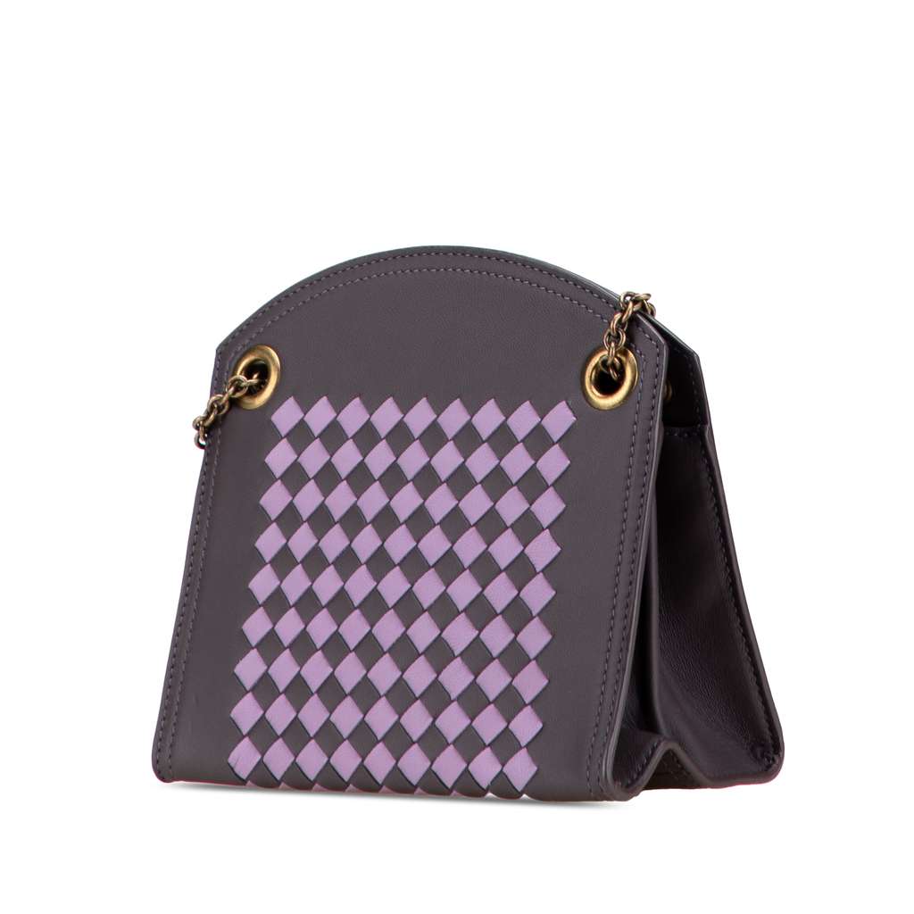 Bottega Veneta Nappa Intrecciato Chain Wallet - Back view