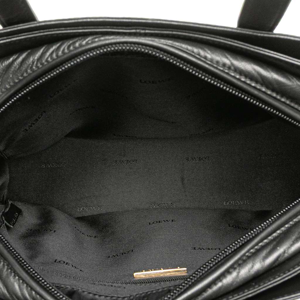 Loewe Leather Logo Satchel - 4