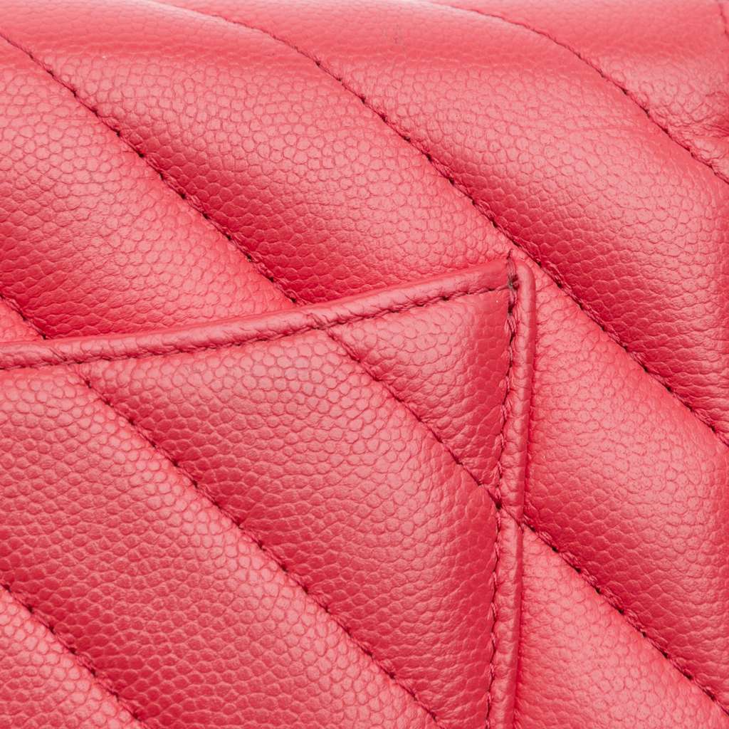 Chanel CC Chevron Caviar Ancient Greek Charms Wallet On Chain - Image 11