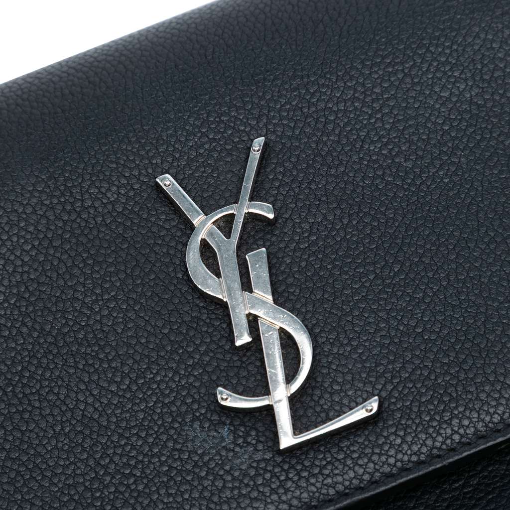 Saint Laurent Medium Grained Calfskin Monogram Sunset Crossbody - Detail 1