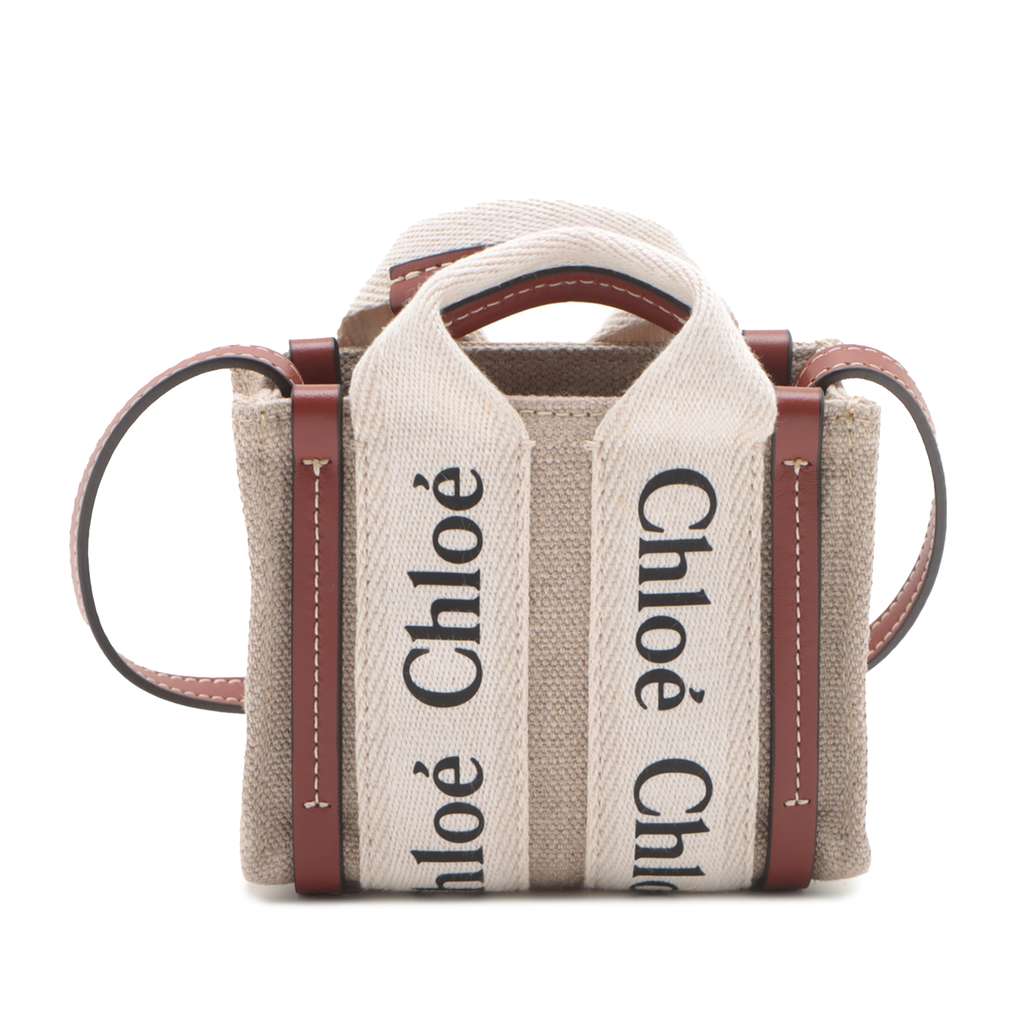 Chloé Nano Canvas Woody Satchel - 2