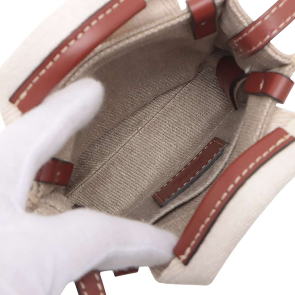 Chloé Nano Canvas Woody Satchel - 3